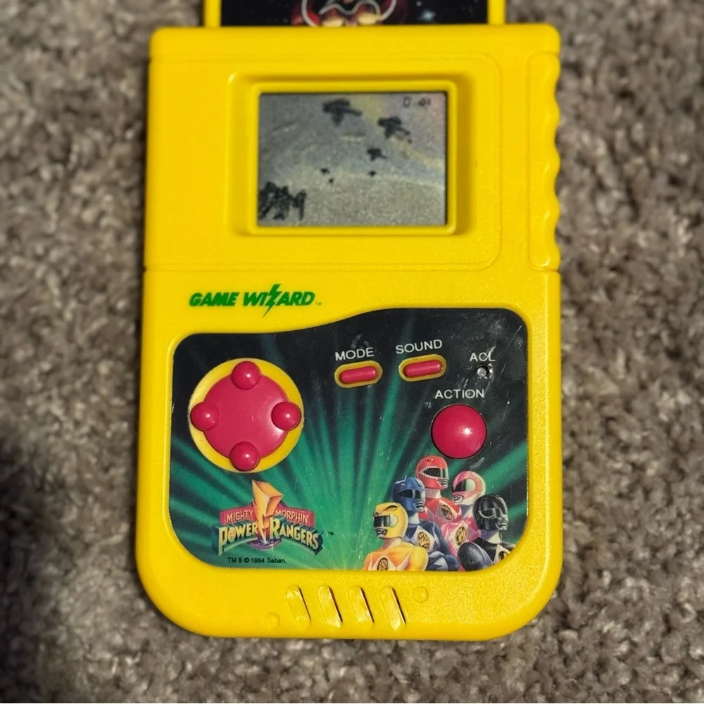 Vintage Game Wizard Power Rangers 3 Pack Games from 1994